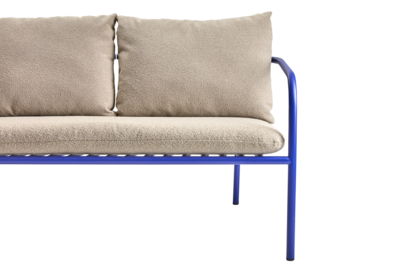 Bendt 2-seater sofa Indigo Blue/Teddy Beige