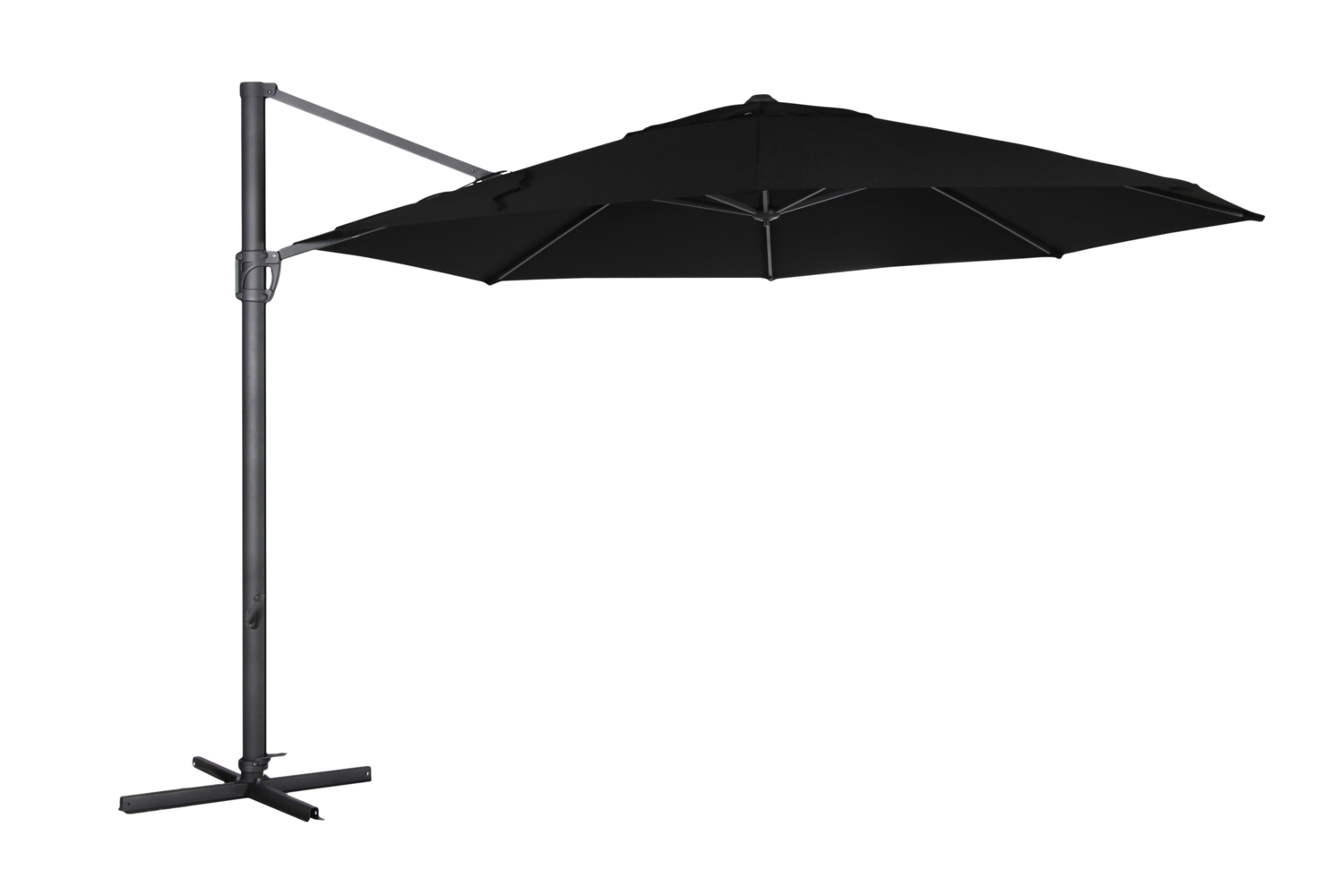 toevoegen aan wakker worden Verplicht Fiesole hanging parasol Black | Brafab
