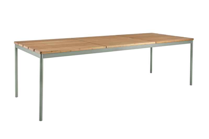 Nox dining table Dusty Green/Bamboo