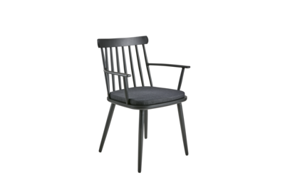 Winsor chair with arm Black/Raven