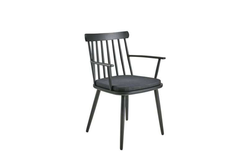 Winsor chair with arm Black/Raven