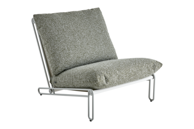 Blixt lounge chair Light Grey/Teddy Verde