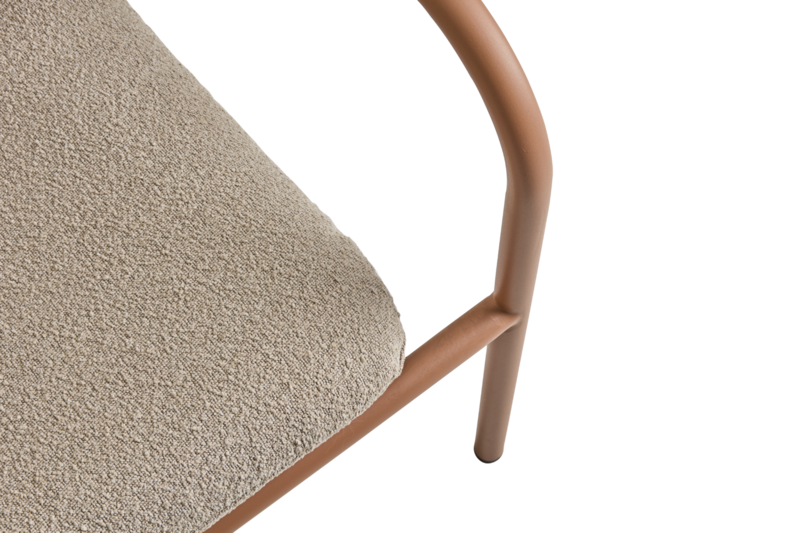 Bendt armchair Peach/Teddy Beige