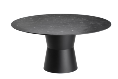 Nidaba dining table Silver/black