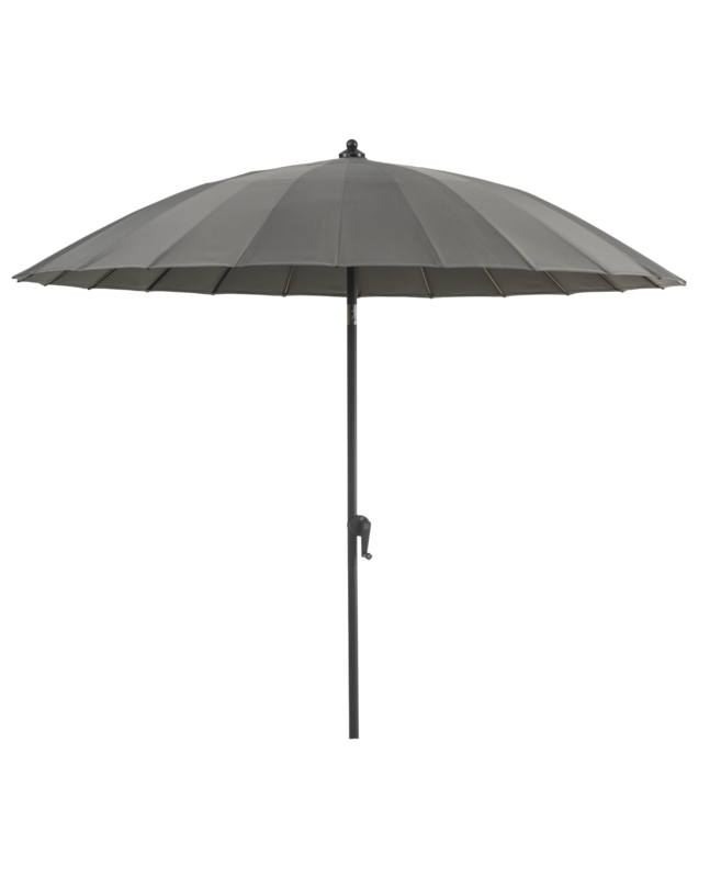 Shanghai parasol Aluminium/grey