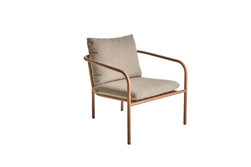 Bendt armchair Peach/Teddy Beige