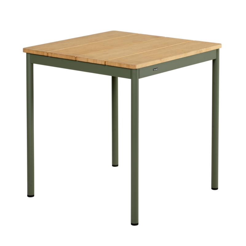 Nox café table Nordic Green/Bamboo