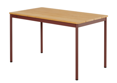 Nox café table Zin Red/Bamboo