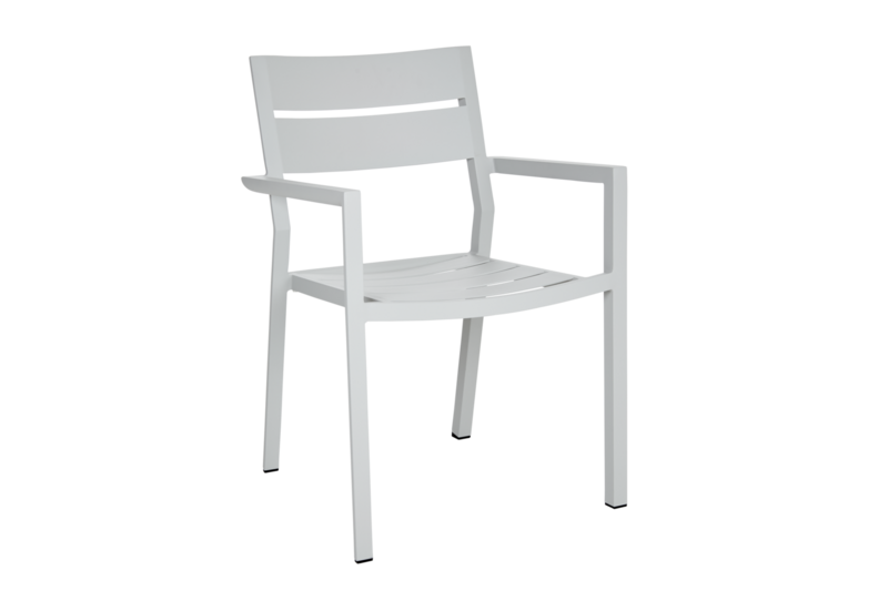 Delia chair with arm Light Grey