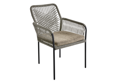 Vira chair with arm Mud Brown/Black