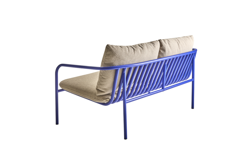 Bendt 2-seater sofa Indigo Blue/Teddy Beige