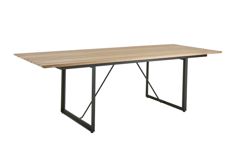 Shad dining table Anthracite/Teak