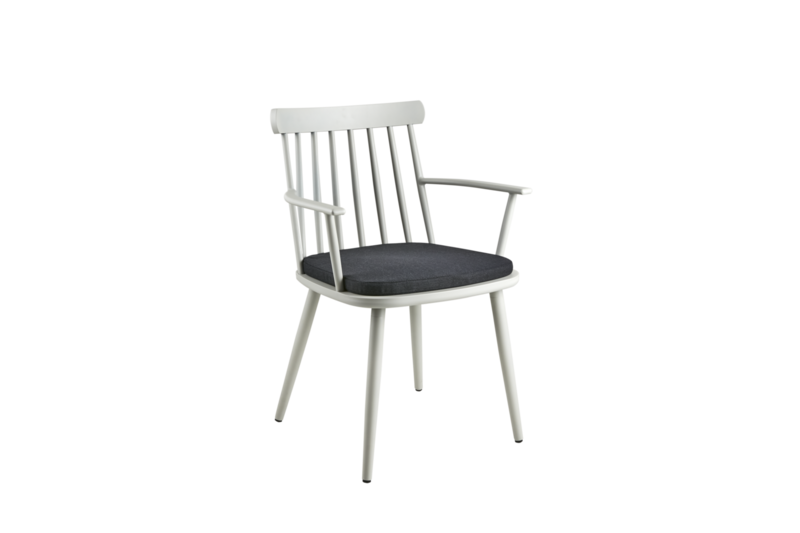 Winsor chair with arm Light Grey/Raven