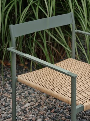 DK chair with arm Nordic Green/Natur