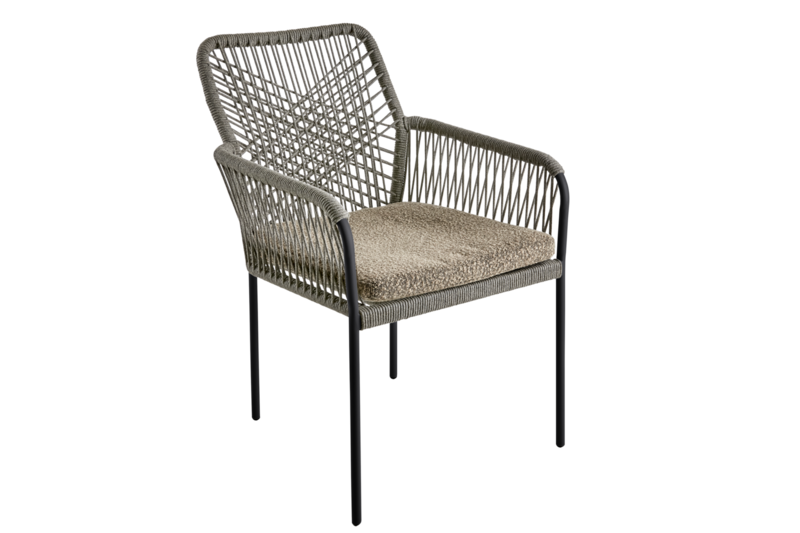 Vira chair with arm Mud Brown/Anthracite