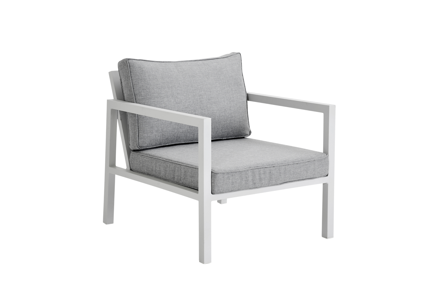 Belfort armchair White/Pearl grey | Brafab