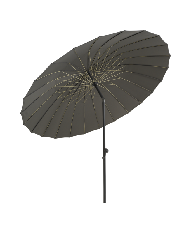 Shanghai parasol Aluminium/grey