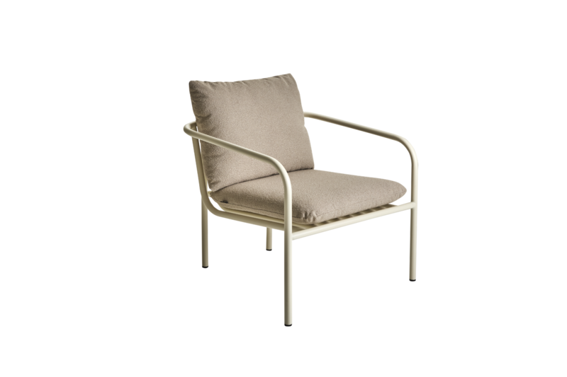 Bendt armchair Pearl White/Teddy Beige